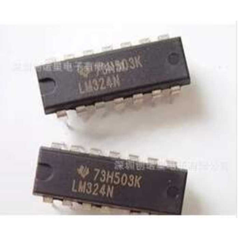 LM324N LM324 DIP-14 Direct Plug Dual Operational Amplifier TI Texas ...