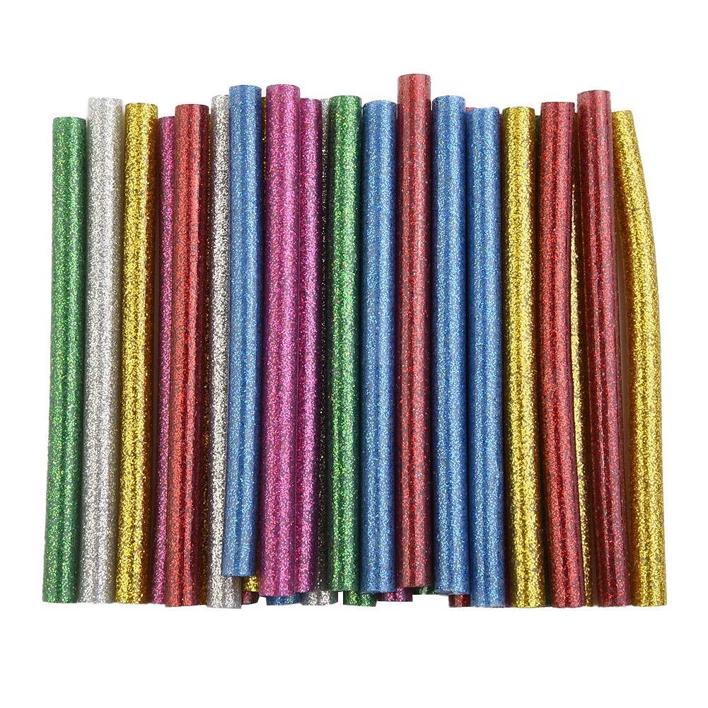 [COD] 30Pcs Hot Glue Sticks Glitter Glue Sticks Colored Hot Melt Glue ...