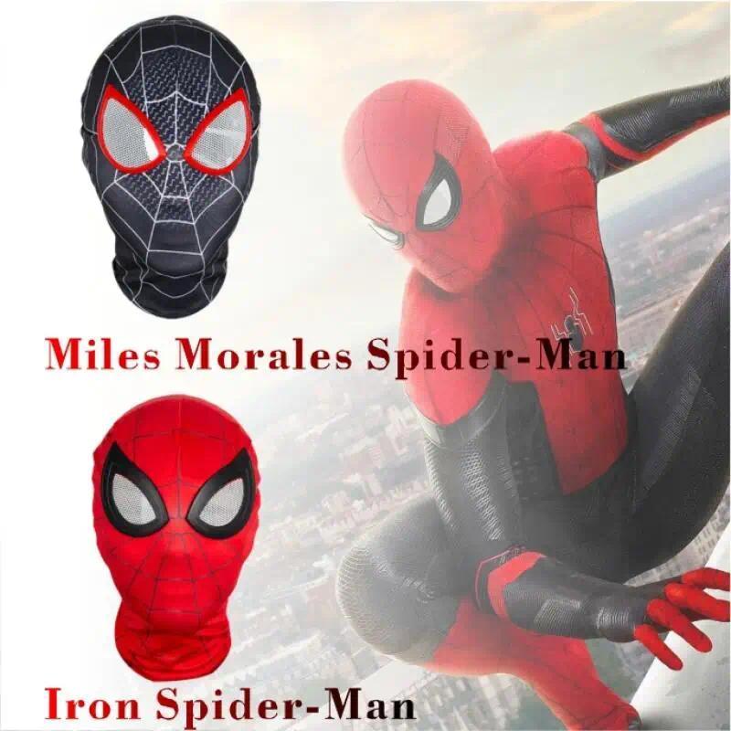 Spiderman Masks Full Face Cover Miles Morales Gwen Stacy Iron Spider ...