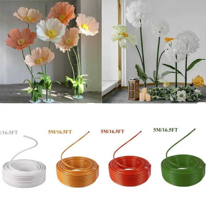 Styling 5M Tube PVC Aluminum Bendable Plastic Molding Pipe Large Fake ...
