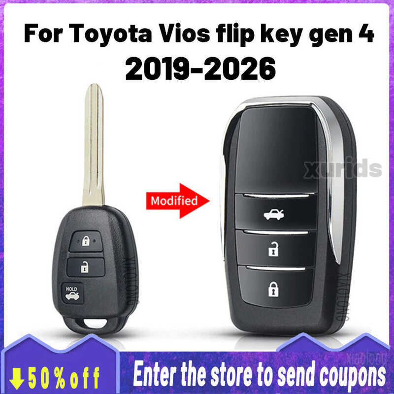 Cod Modified For Toyota Vios Flip Key Gen 4 2019 2020 2021 2022 2023 ...