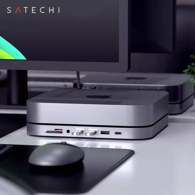 ☑♥ Satechi Docking Station Type-C Expansion Base Compatible with Mac ...