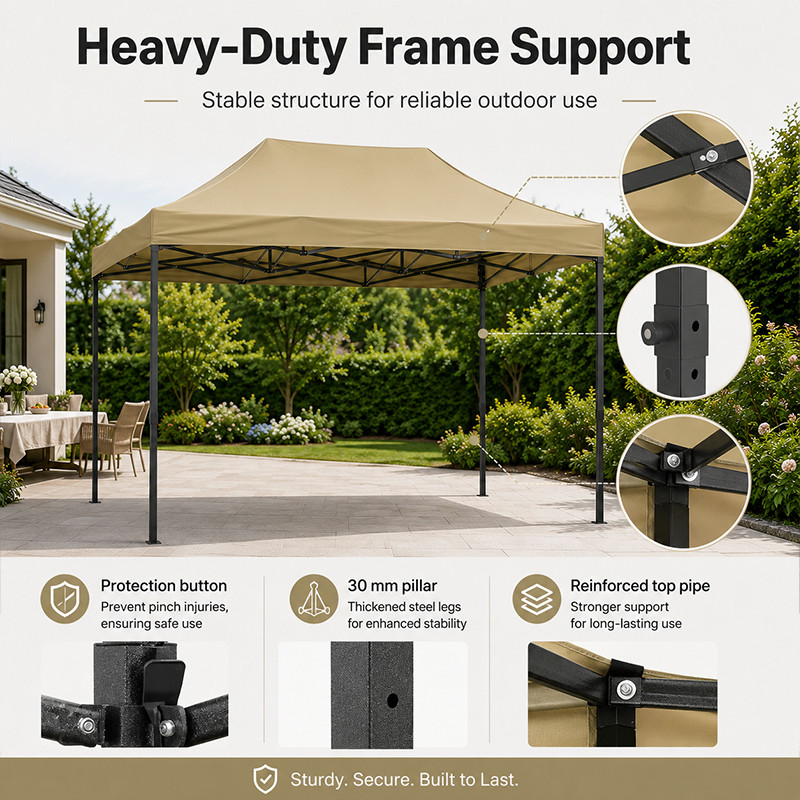 【COD】 3x4.5M Retractable Tent Waterproof with Portable Steel Canopy For ...
