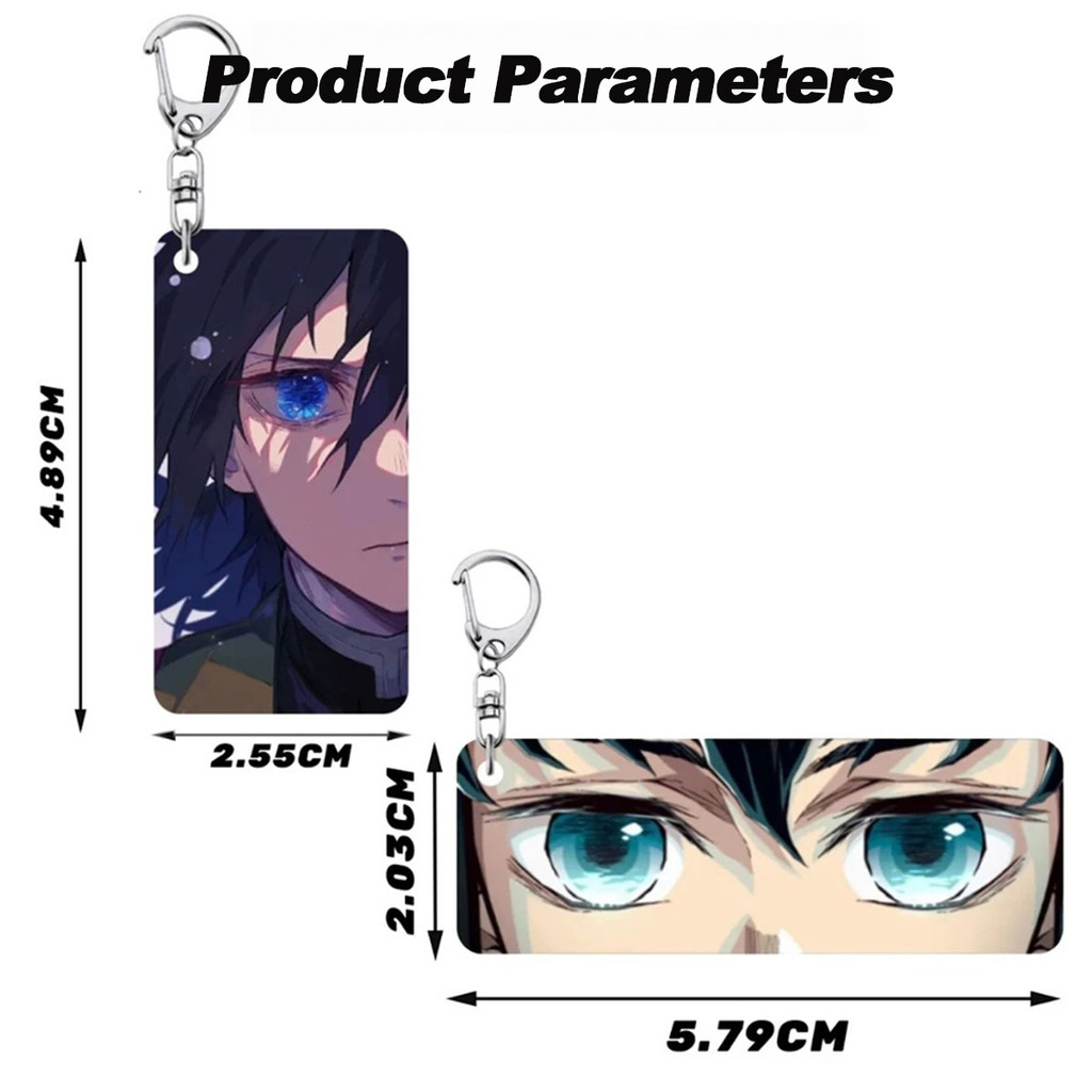 Demon Slayer Acrylic Transparent Eye Card Anime Collectible Zenitsu ...
