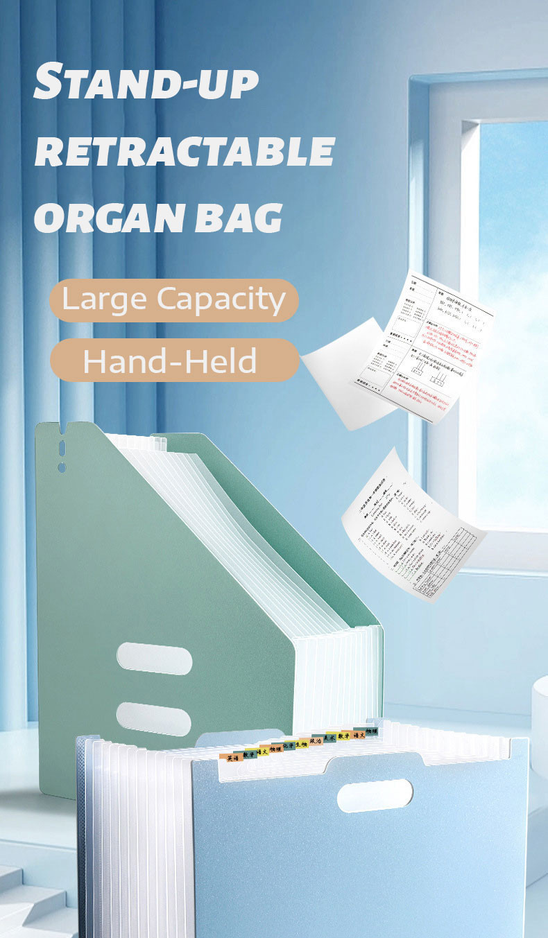 13Pocket A4 Expanding File Folder Organizer Paper Storage Document ...