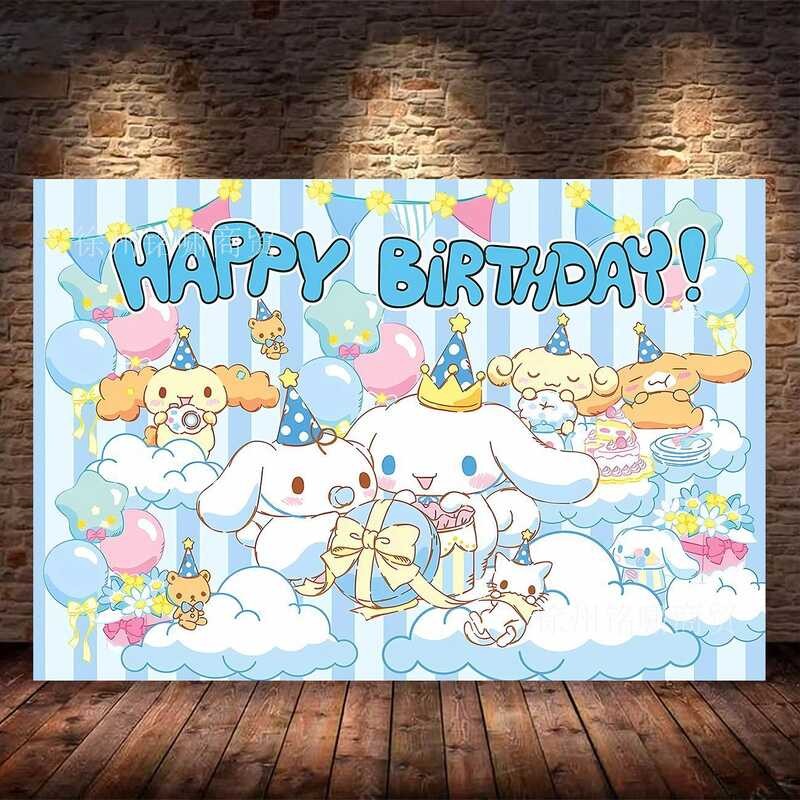 VMQ Sanrio Layout Cinnamoroll Theme Cartoon Celebrate Party Photo ...