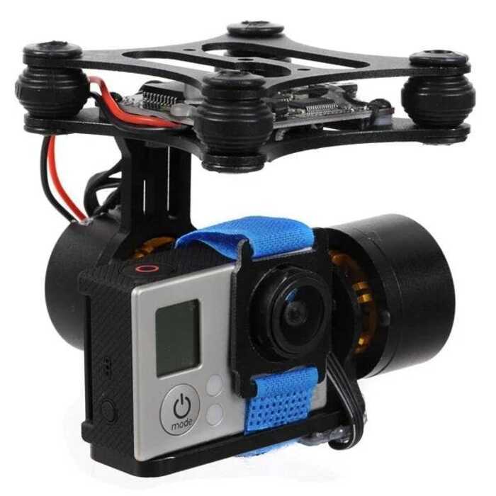 FPV 2 Axis Brushless Gimbal Frame Motor BGC2.0 Controller for Gopro 2 3 ...