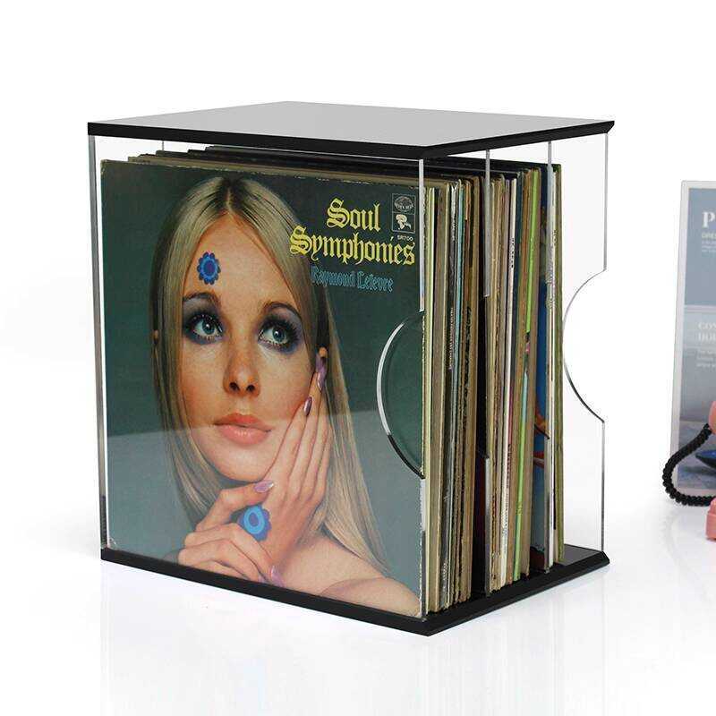 Vinyl Record Player 12inch Album Disc Transparent Bedroom Living Room ...