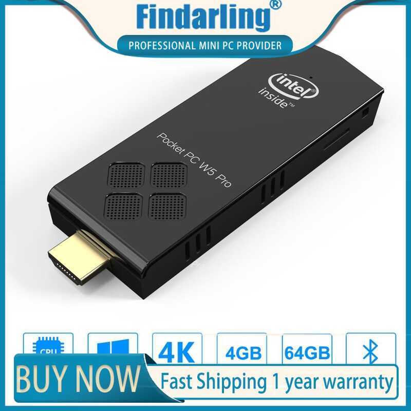 Quad Core Fan Design Intel Atom Z8350 Windows 10 Mini PC Computer Stick ...