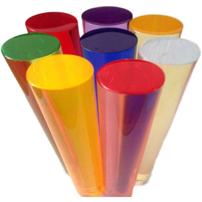Colorful Acrylic Rod Φ3-50mm Advertising Light Box Guide Light Acrylic ...