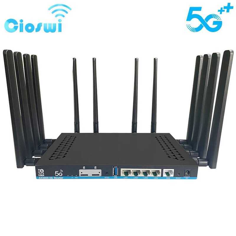 5G Wifi-6 Dual SIM Card Mesh 3000Mbps Openwrt Ddr4 1Gb 4 Gigabit LAN ...