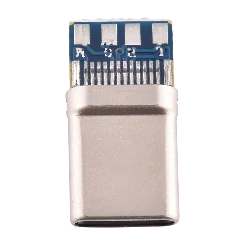 10PCS USB 3.1 Type C Connector 24 Pin Male Socket Fast Charging+Audio ...