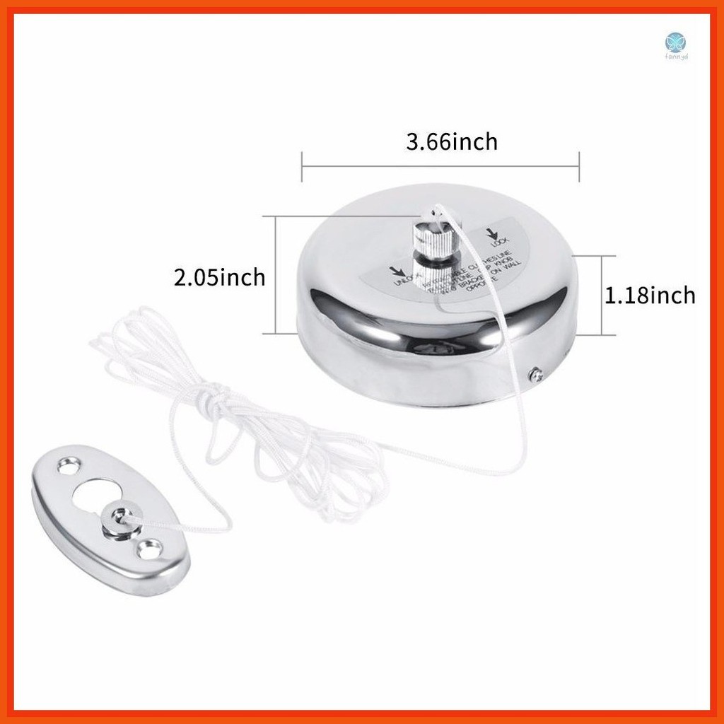 Retractable Clothesline Heavy Duty Clothes Line Adjustable Clothes ...