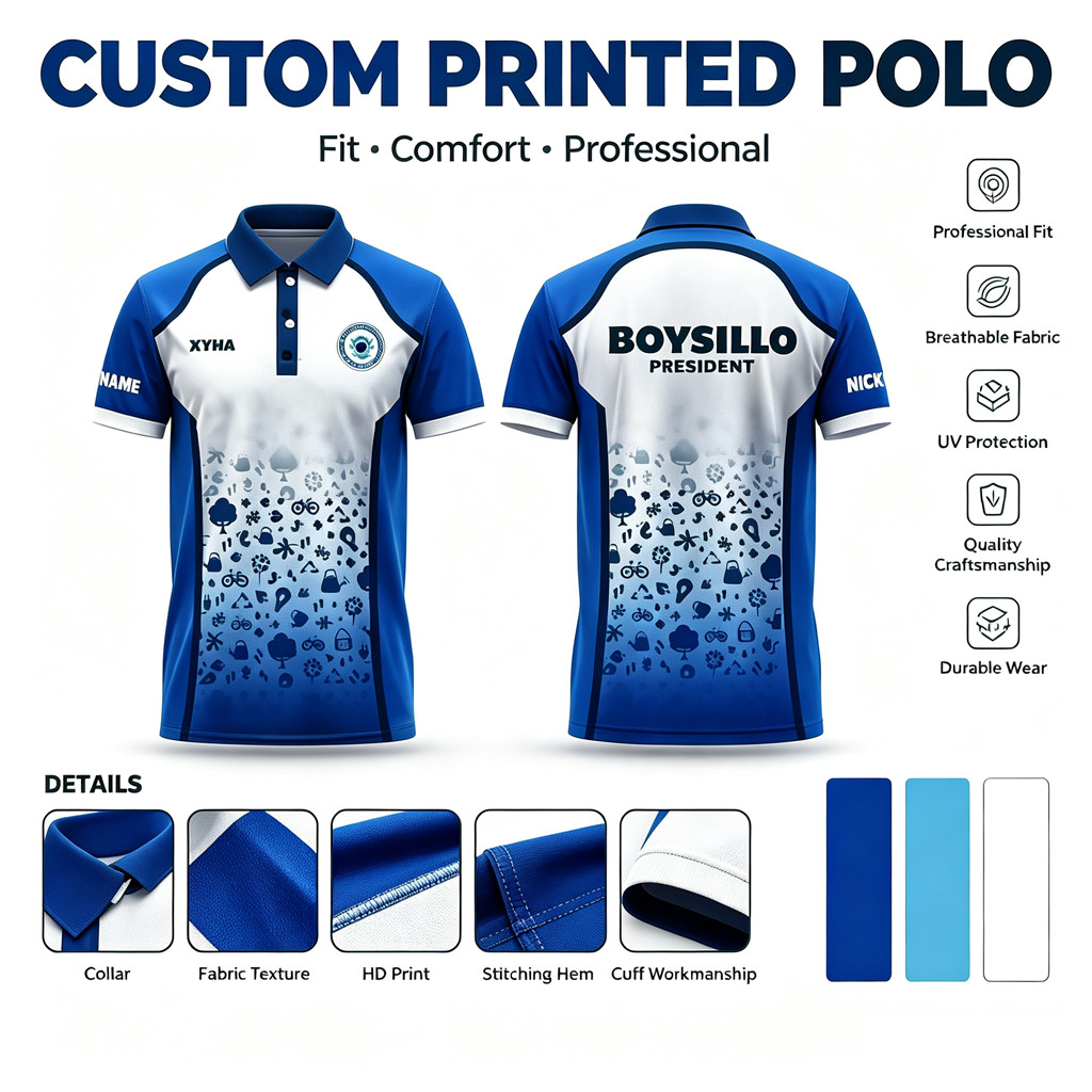 Free Custom Name & Logo Full Sublimation Polo Shirt 2026 Trending Group ...