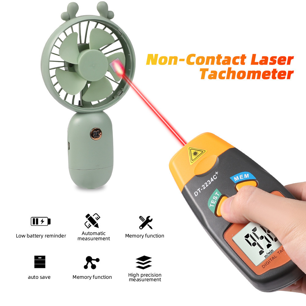 Digital Laser Tachometer Non Contact Engine Tachometer Rpm Meter ...