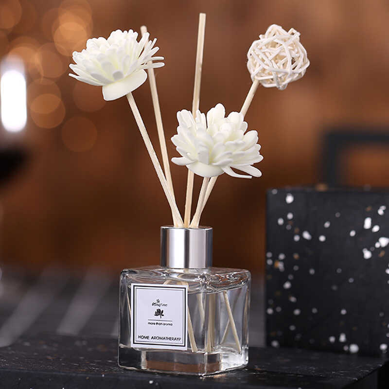 Flameless Aroma Diffuser Essential Oil Dried Flower Reed Sandalwood ...