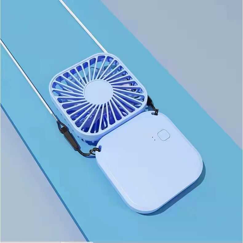 Foldable Pocket Fan Handheld Rechargeable Mini Neck Hanging 9Ab ...