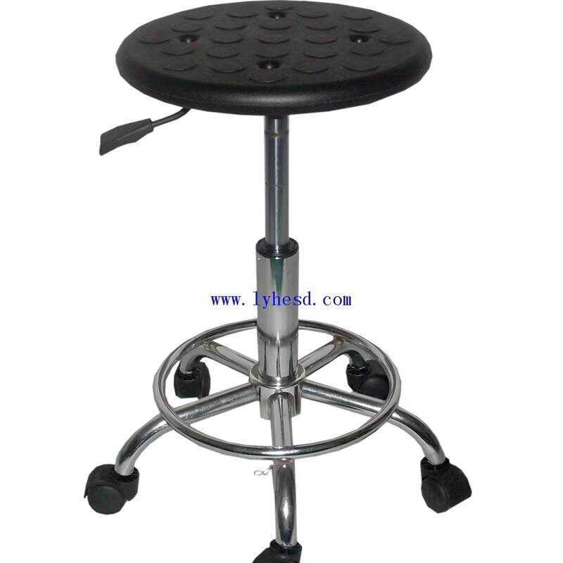 Anti-static PU Adjustable Laboratory Chair Round Assembly Line ...