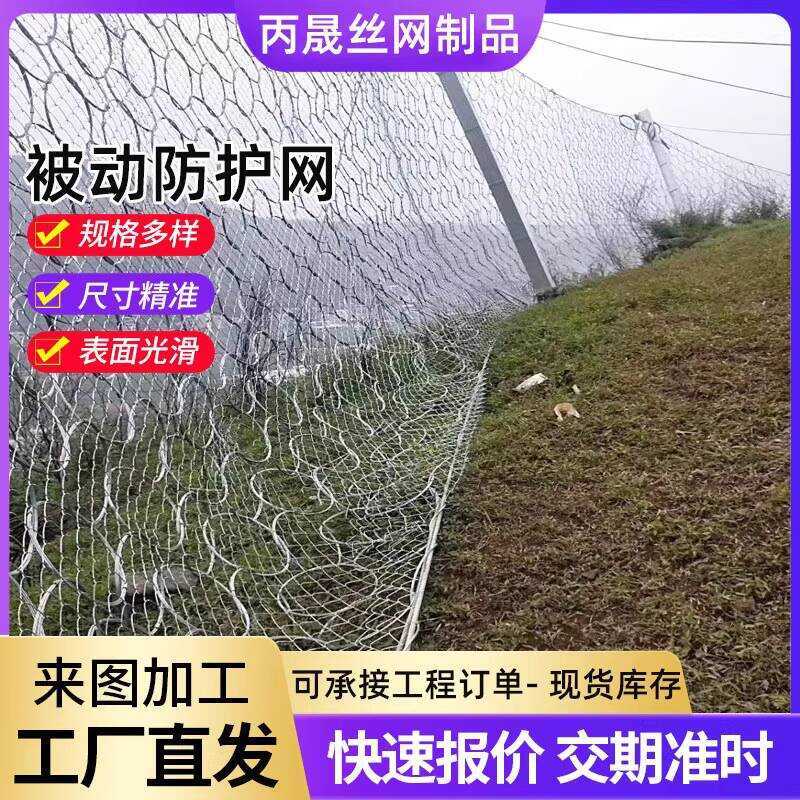 Passive RX Dia Rope Net High-Stregth Steel Wire Gratig Rock Fall ...