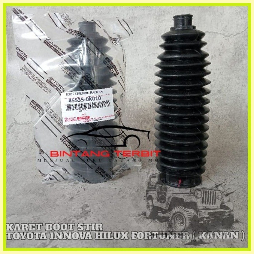 Steering BOOT RUBBER - STOP RACK END RH INNOVA HILUX FORTUNER (RIGHT ...