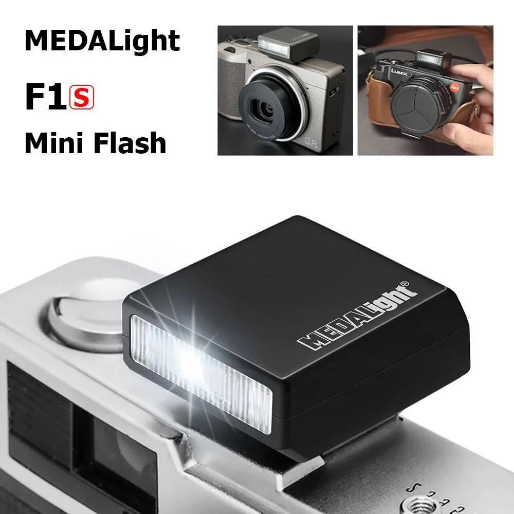 MEDALight F1S Mini Camera Flash Light Portable External On-camera Flash ...