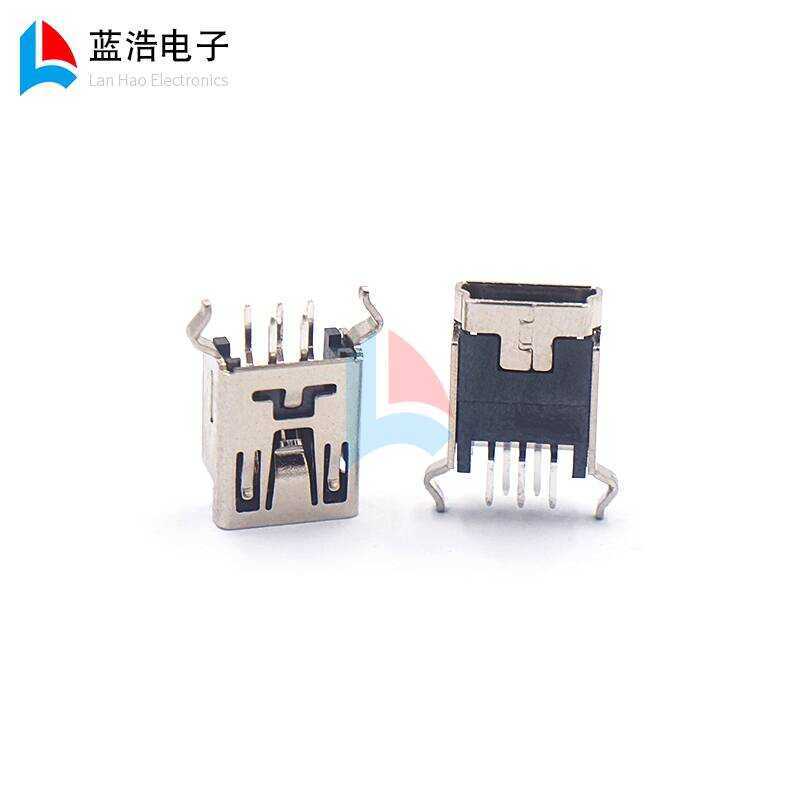 Female MiNi-5P 180 Degree Straight/Bend Vertical Plug Mini Interface T ...