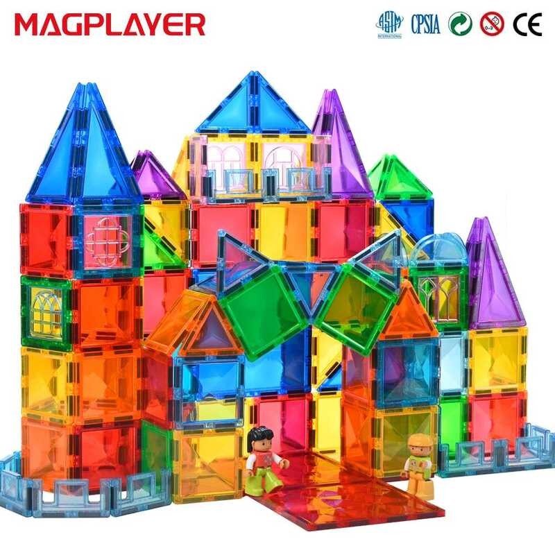 Y Magnets Building Blocks 3D Dia Magnetic Tiles Cars Construction Set ...