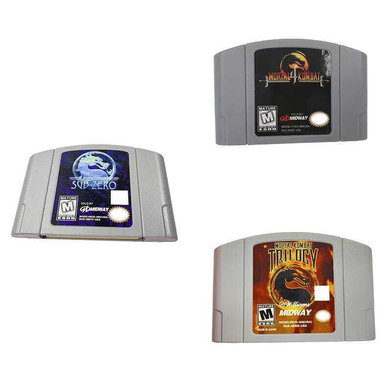 N64 USA NTSC Version 64 Bit Console Video Games Cartridge Mortal Kombat ...