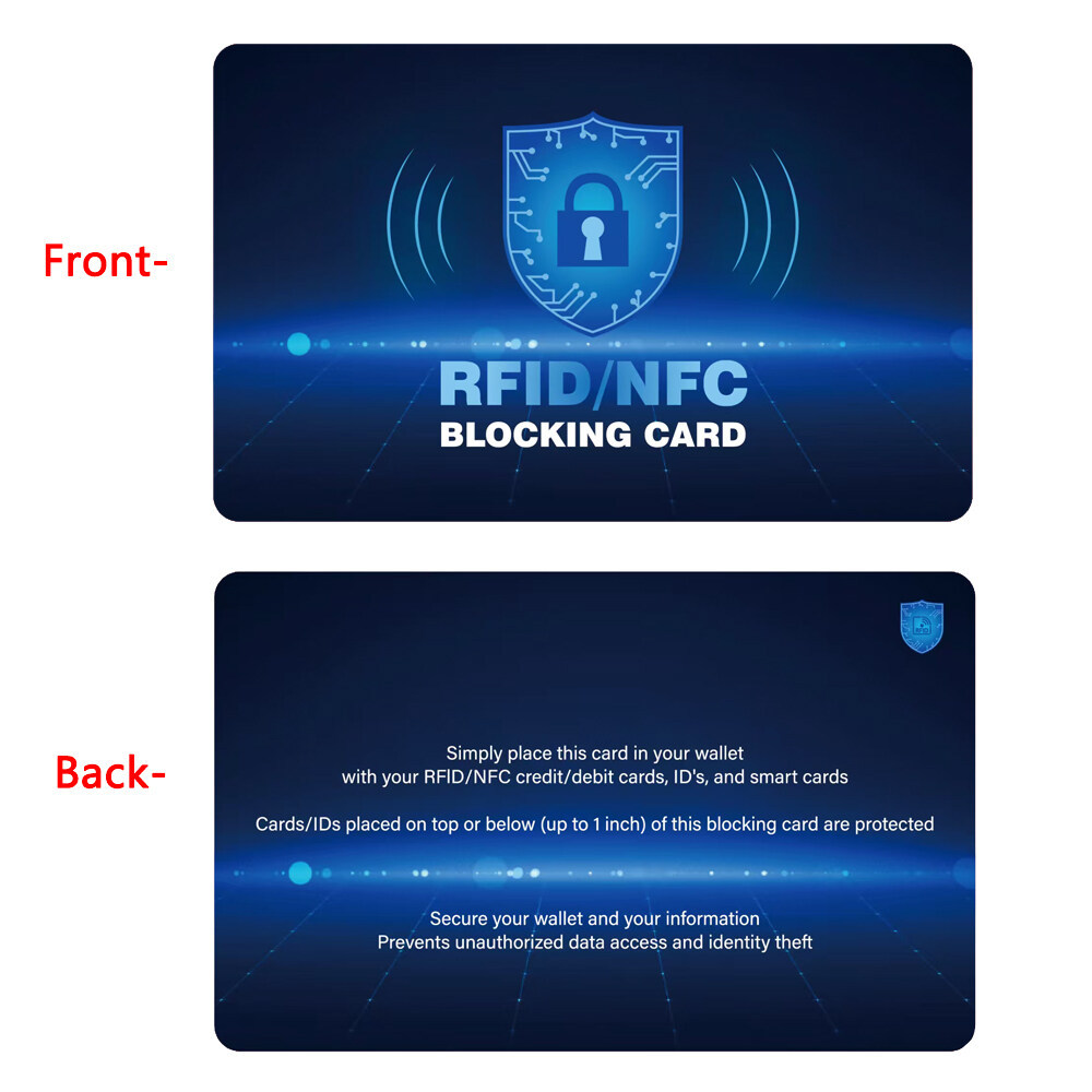 RFID Blocking Card, One Card Protects Entire Wallet Purse, NFC ...