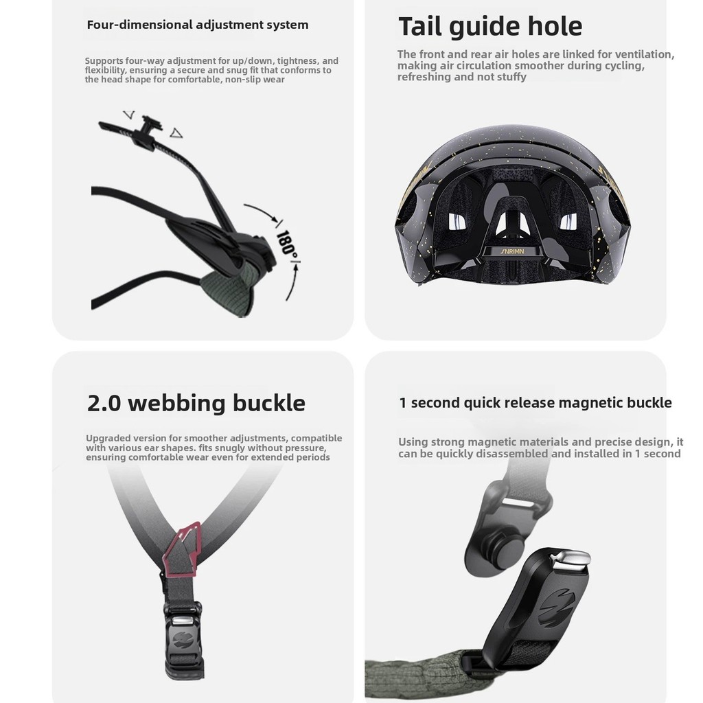 SUNRIMOON TT-28 Aerodynamic Road Bike Helmet, Universal Cycling Safety ...