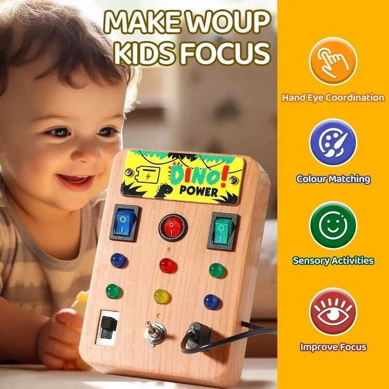 Y Montessori Toddler LED Light Switch Electronic Kids' Activity ...