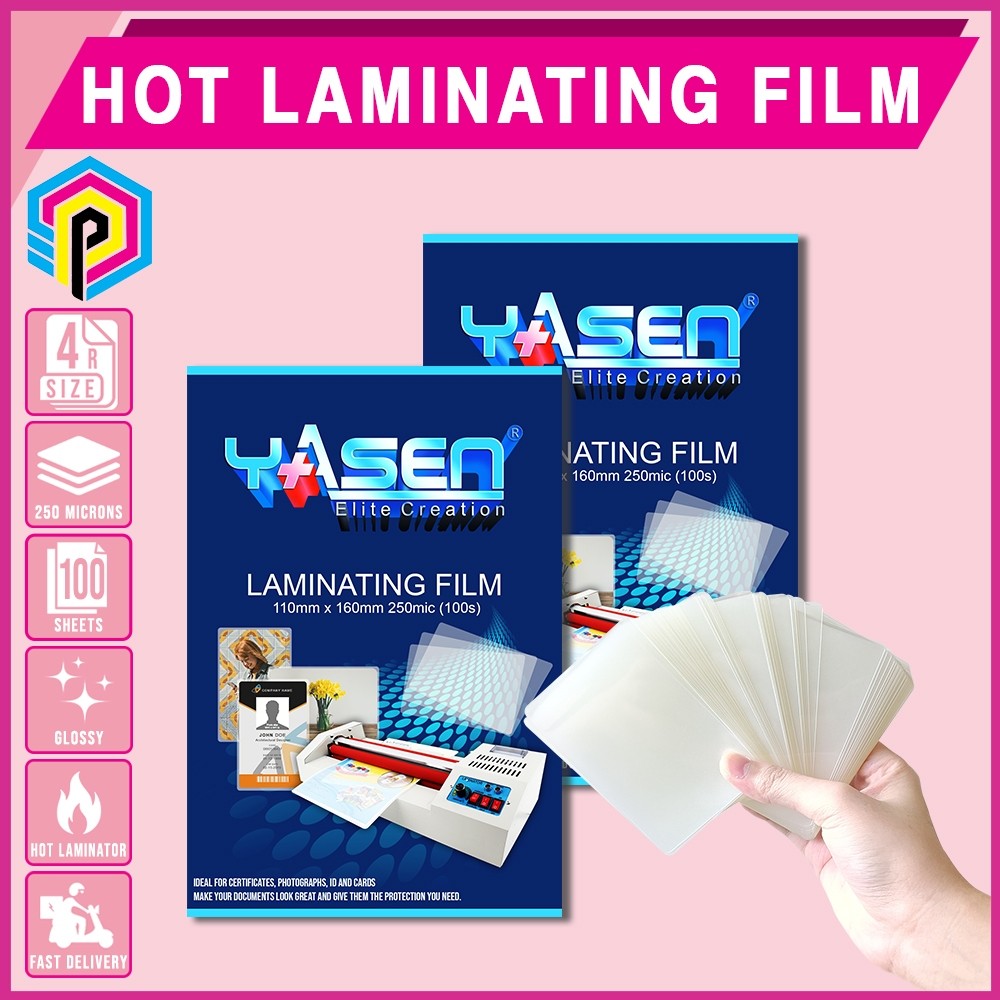 Yasen Laminating Film 4R 250 Microns (100 Sheets) | Shopee Philippines