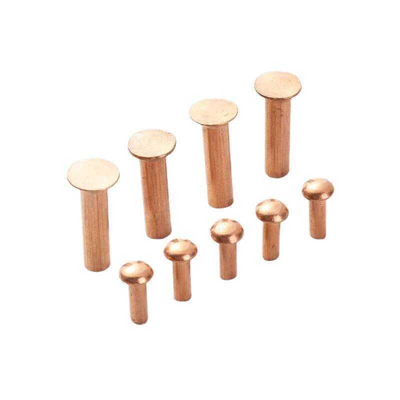 In Stock GB869 Countersunk Solid Pure Rivets Copper Pins 2 2.5 3 4 5 6 ...