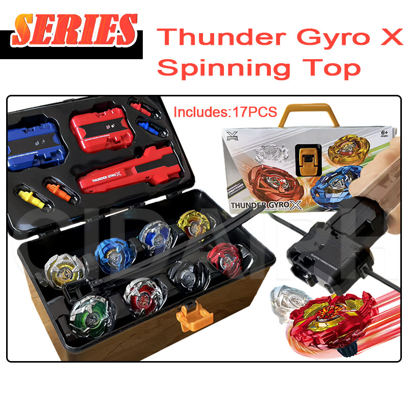 Gyro Battle Set THUNDER GYRO X Series & 8 Spinning top - Gyroscope ...