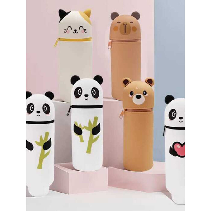 Elementary School Student Foldable Panda Silicone Case Cute Animal ...