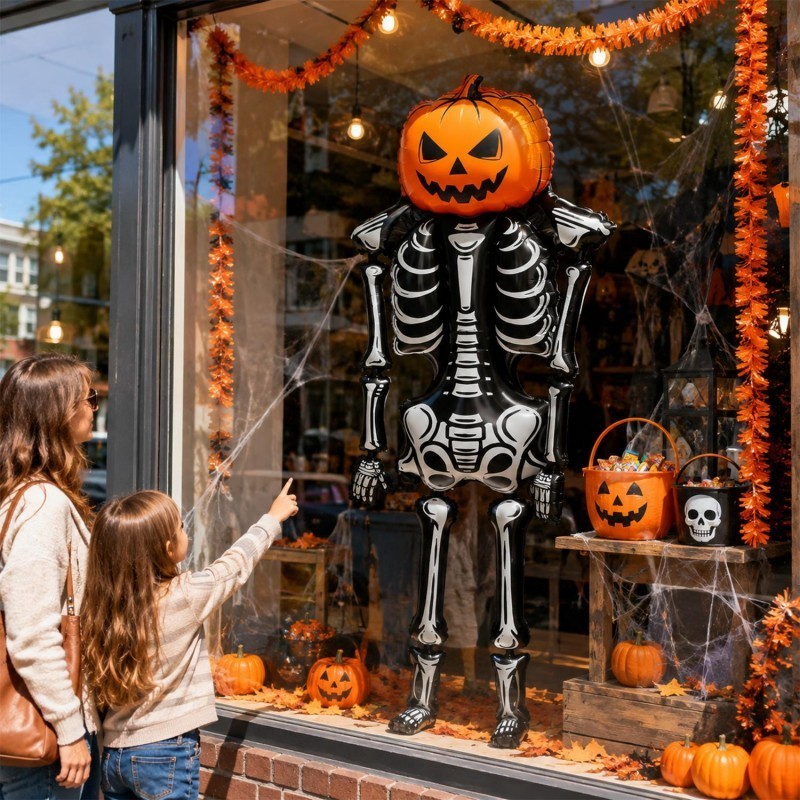 [Prim] 2-1Pcs Large Halloween Skull Balloons - Terrifying Festival ...
