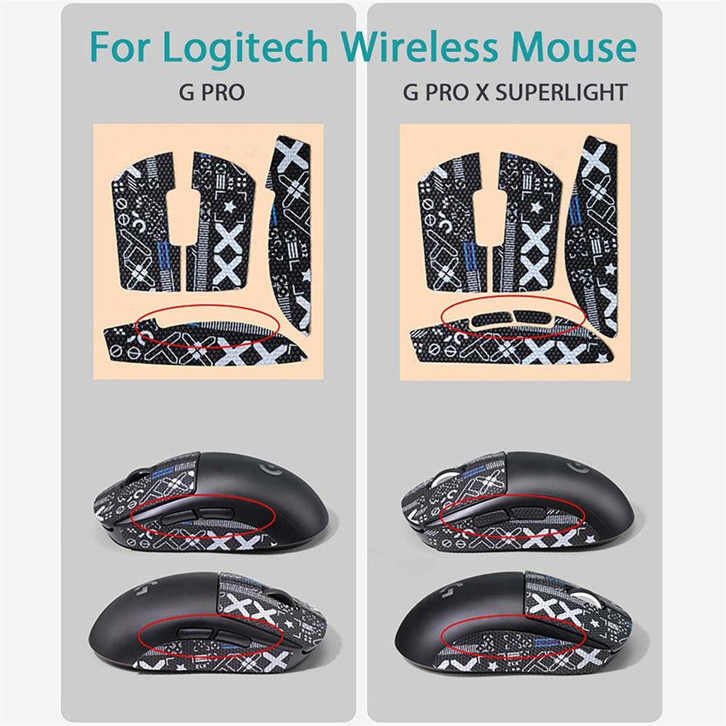 Gaming Mouse Grip Sticker Non Slip Grip Tape for GPX Superlight Gen 1 ...