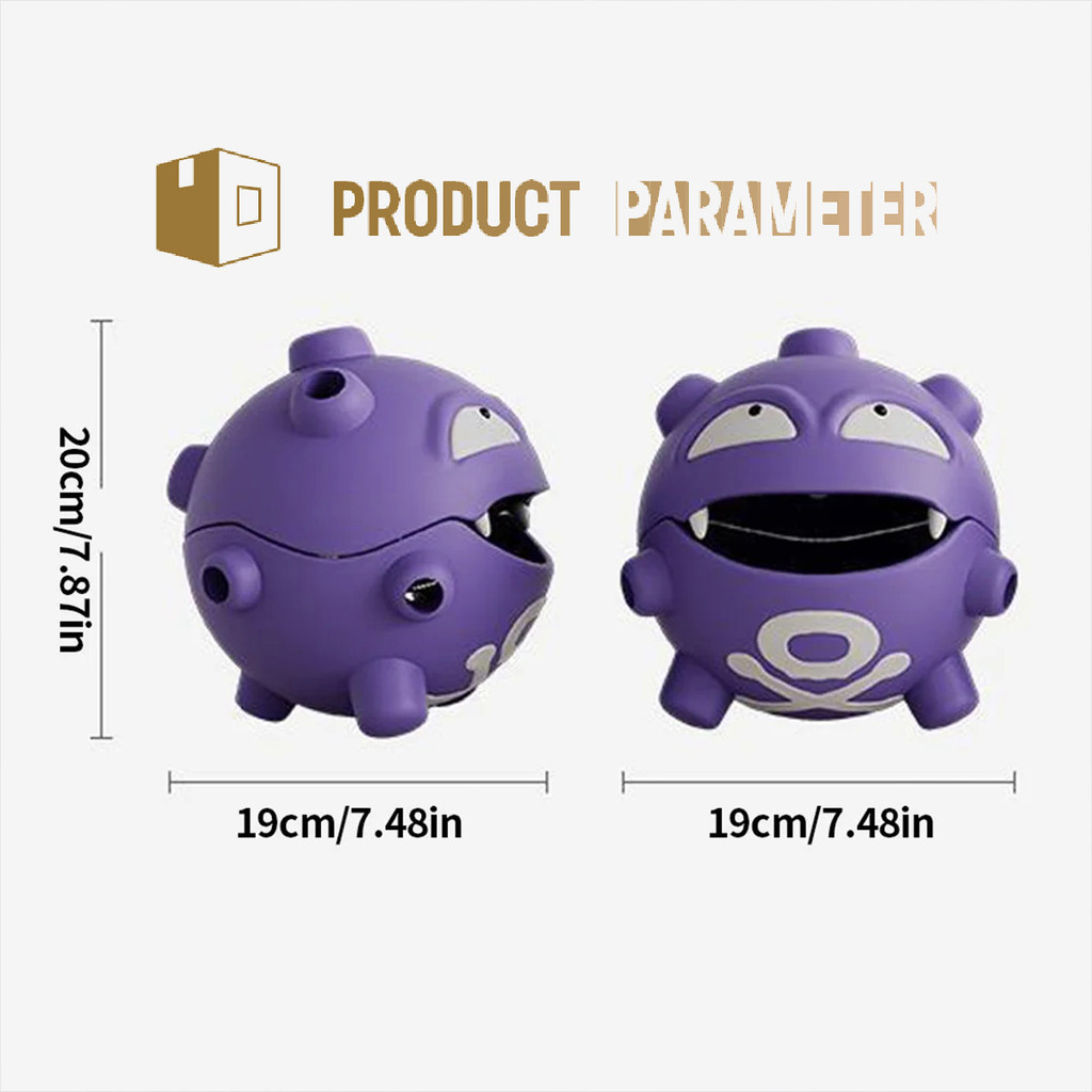 Cartoon Pokemon Weezing Mosquito Coil Tray Anime Plastic Trendy Incense ...