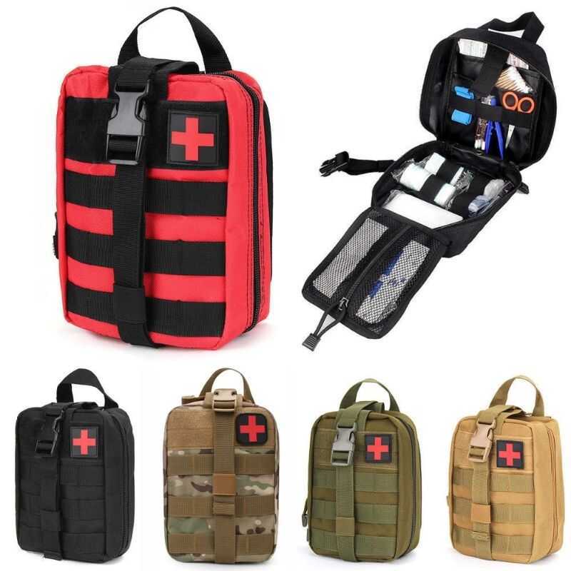 Tactical First Aid Kit Medical Bag Outdoor Army Hunting Car Emergency ...