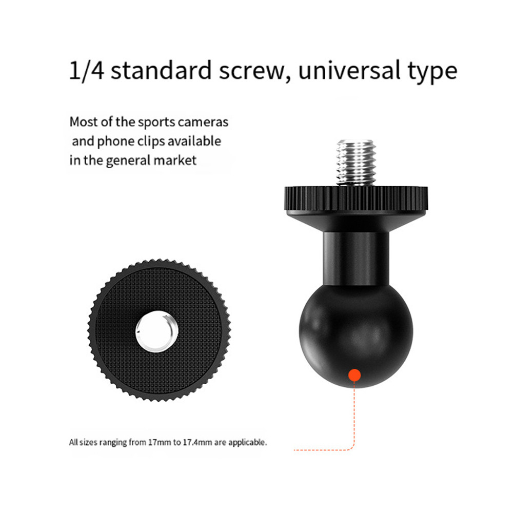 Live Streaming Accessory: 17mm Ball Head Adapter for 1/4-inch Screw ...