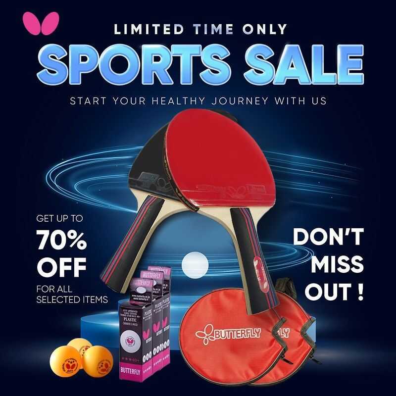 Butterfly Table Tennis Racket Recommended For Beginning Level Ping Pong ...