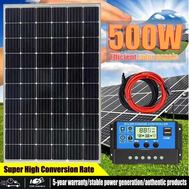 (5 Year Warranty)500Watts Solar Panel 500W Original Set Home Full ...