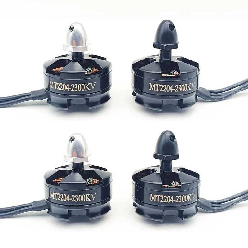 WCUAYJH Moteur sans balais MT2204 2204 2300KV CW/CCW, quadrirotor 250 QAV250 for Mini Avion à Quatre Axes 210 250 280MM FPV CW CCW(1Pcs Black CCW