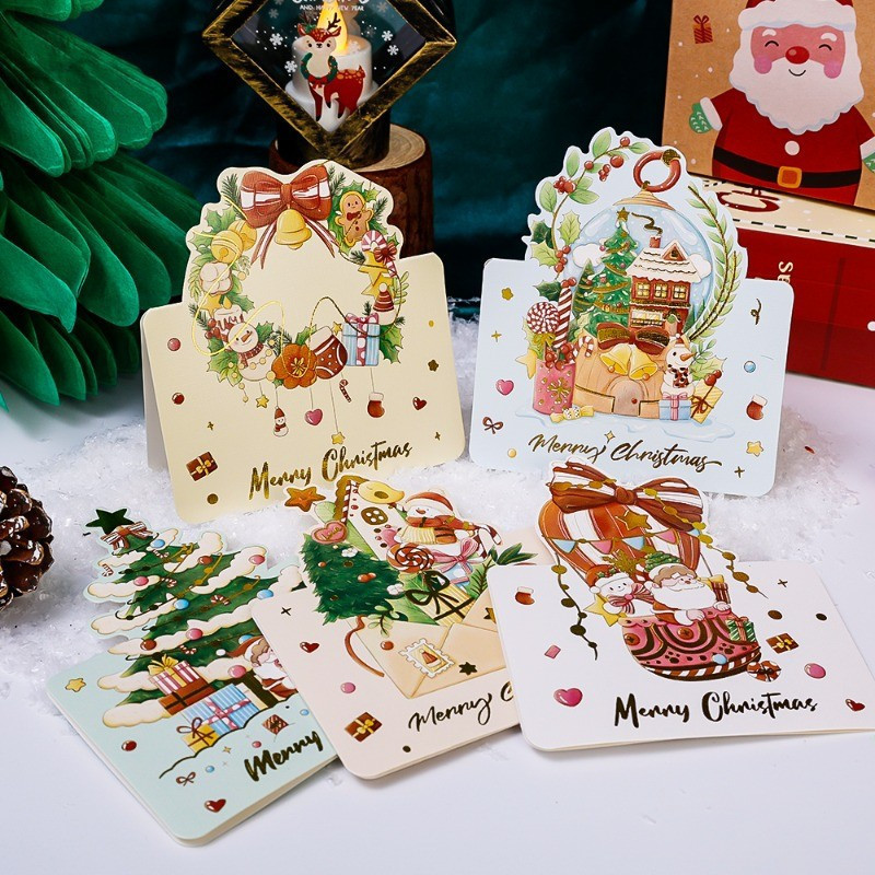 10/30/50 Xmas Bronzing Postcard - Christmas Foldable Greeting Cards ...