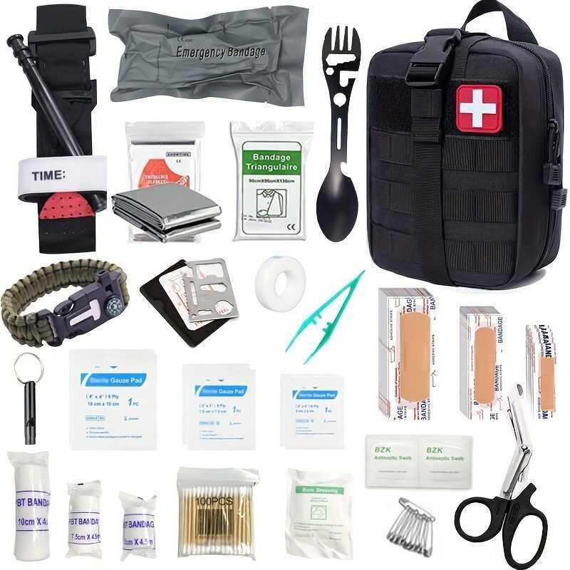 Small First Aid IFAK Kit, Trauma Kit Military Medical Aid Kits With ...