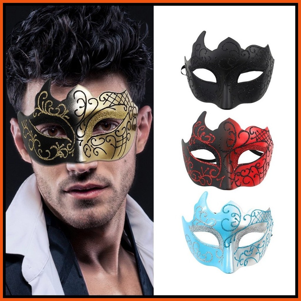 Masquerade Mask Painted Beauty Half Face Mask Handmade Spray Paint ...