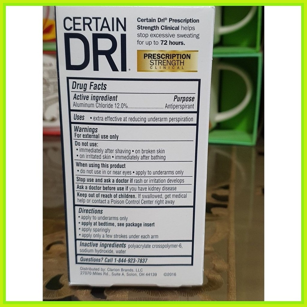 New Packaging Certain Dri Prescription Strength Antiperspirant ...