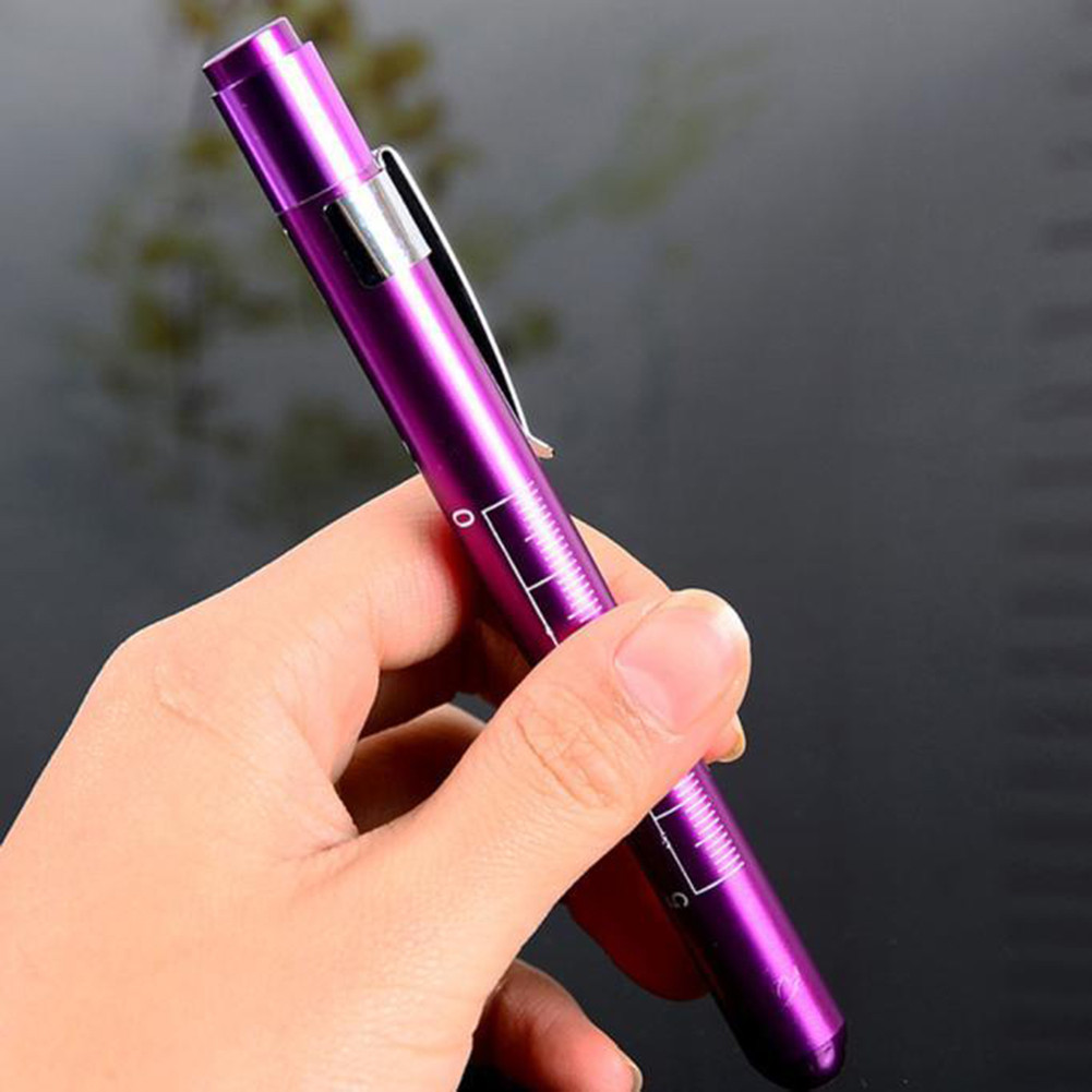 LED Flashlight Work Light First Aid Pen Light Torch Lamp Pupil Gauge ...