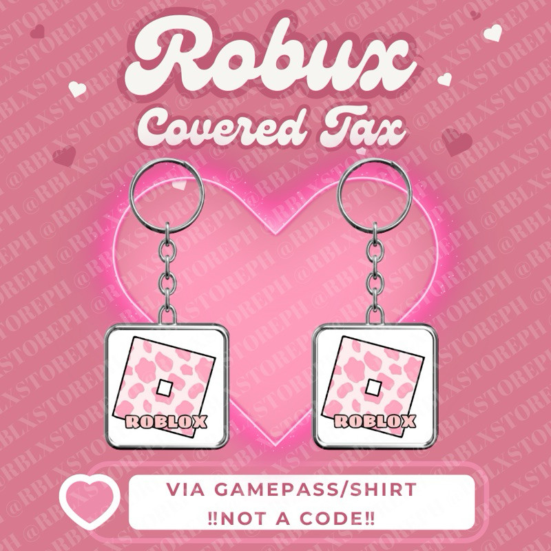 Robux Keychain Covered Tax (Not a Code) | Shopee Philippines