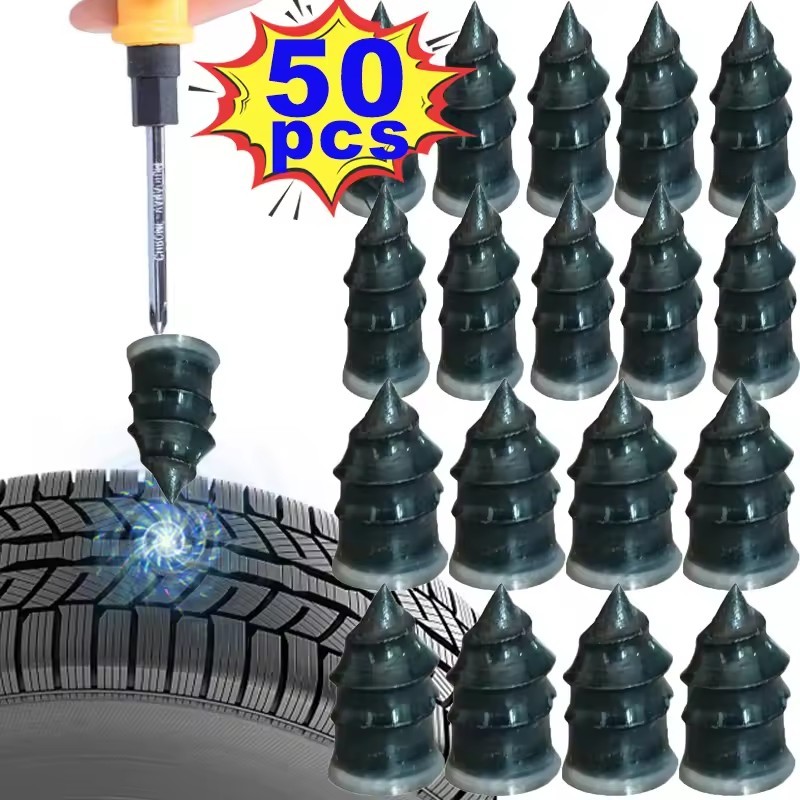 10/30/50Pcs Vacuum Car Tyre Repair Rubber Nails - Glue Free Tire ...